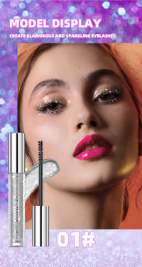 Diamond Glitter Mascara for Volumizing and Curling Lashes