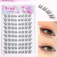 Reusable Glue-Free Cluster Lashes for Natural Daily Look