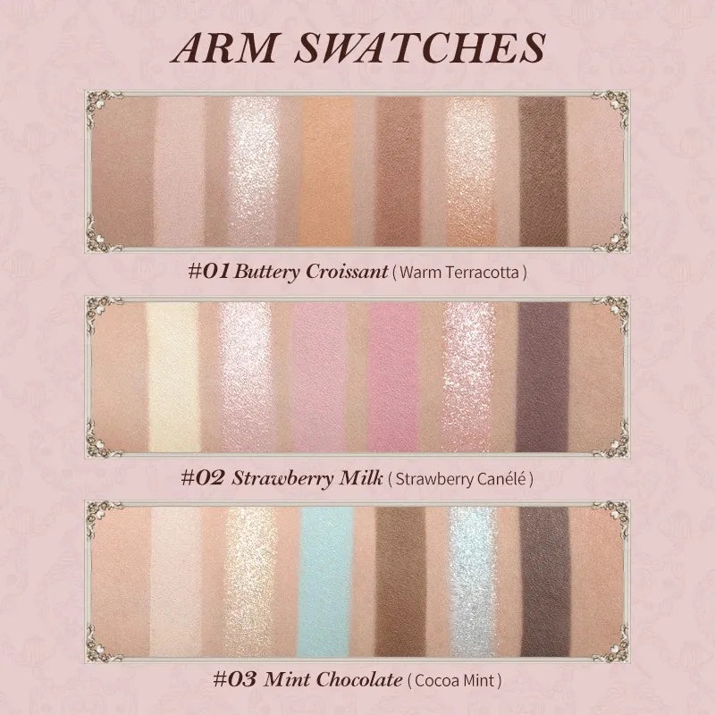 6-Color Matte and Shimmer Eyeshadow Makeup Palette - 3