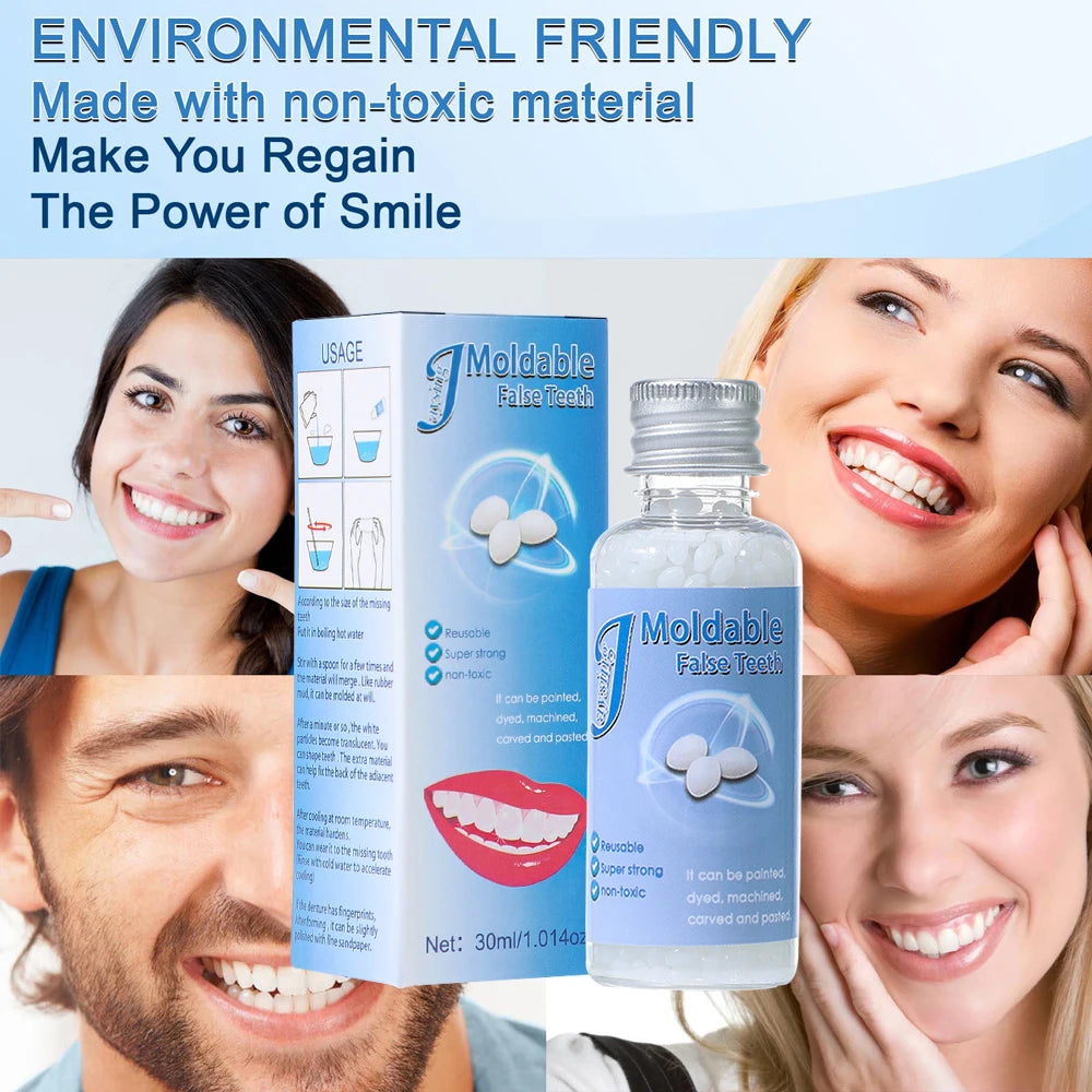 Moldable Temporary Tooth Repair Kit for Gaps and Broken Teeth - 8