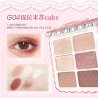 6-Color Matte and Shimmer Eyeshadow Palette