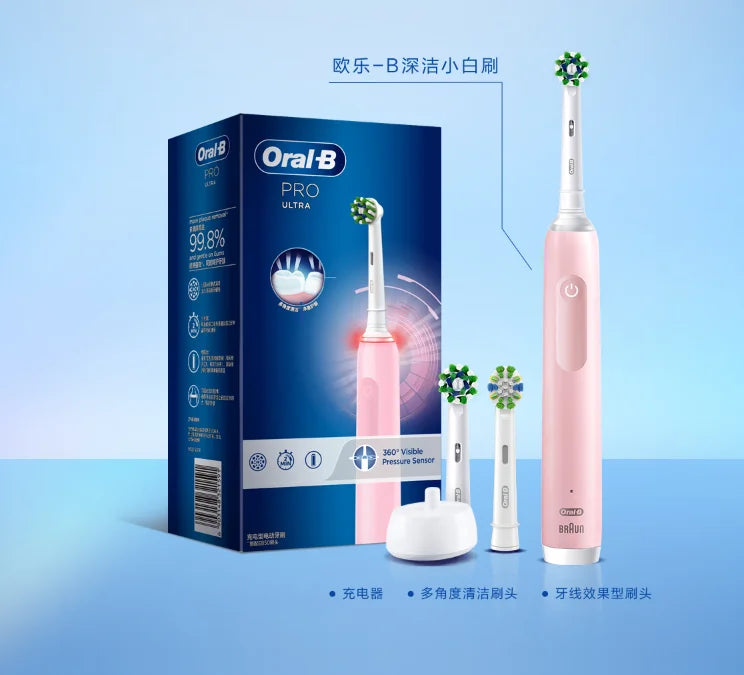 Rechargeable Electric Toothbrush with Pressure Sensor - 15