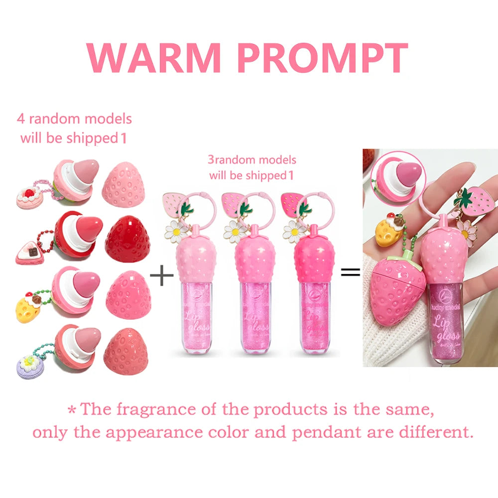 Moisturizing Strawberry Lip Balm for Dry Chapped Lips - 4