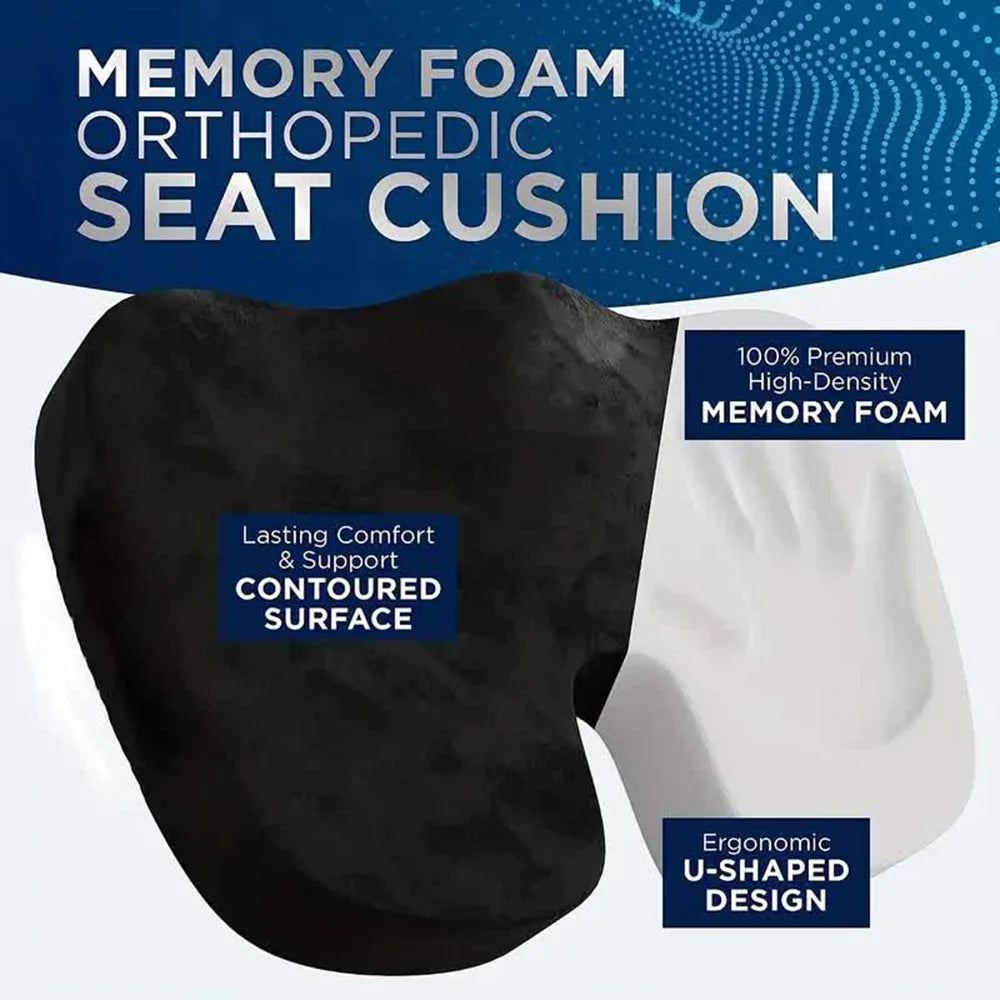 Orthopedic Memory Foam U-Shaped Seat Cushion - 2