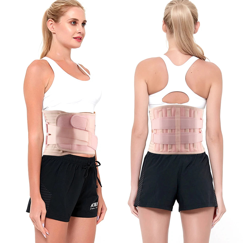 Adjustable Lumbar Support Back Brace for Pain Relief - 12