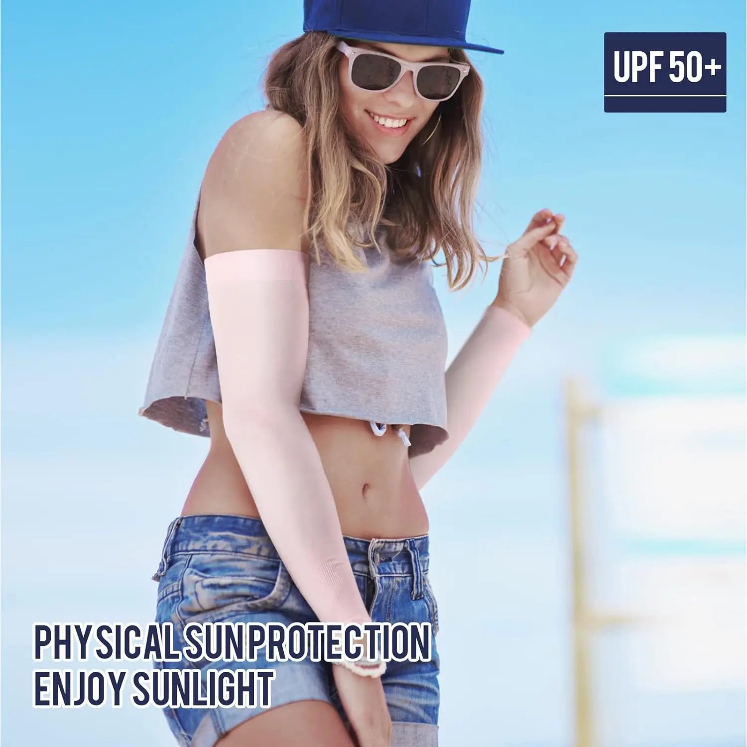 UV Protection Cooling Arm Sleeves for Sports and Outdoor Activities - 4