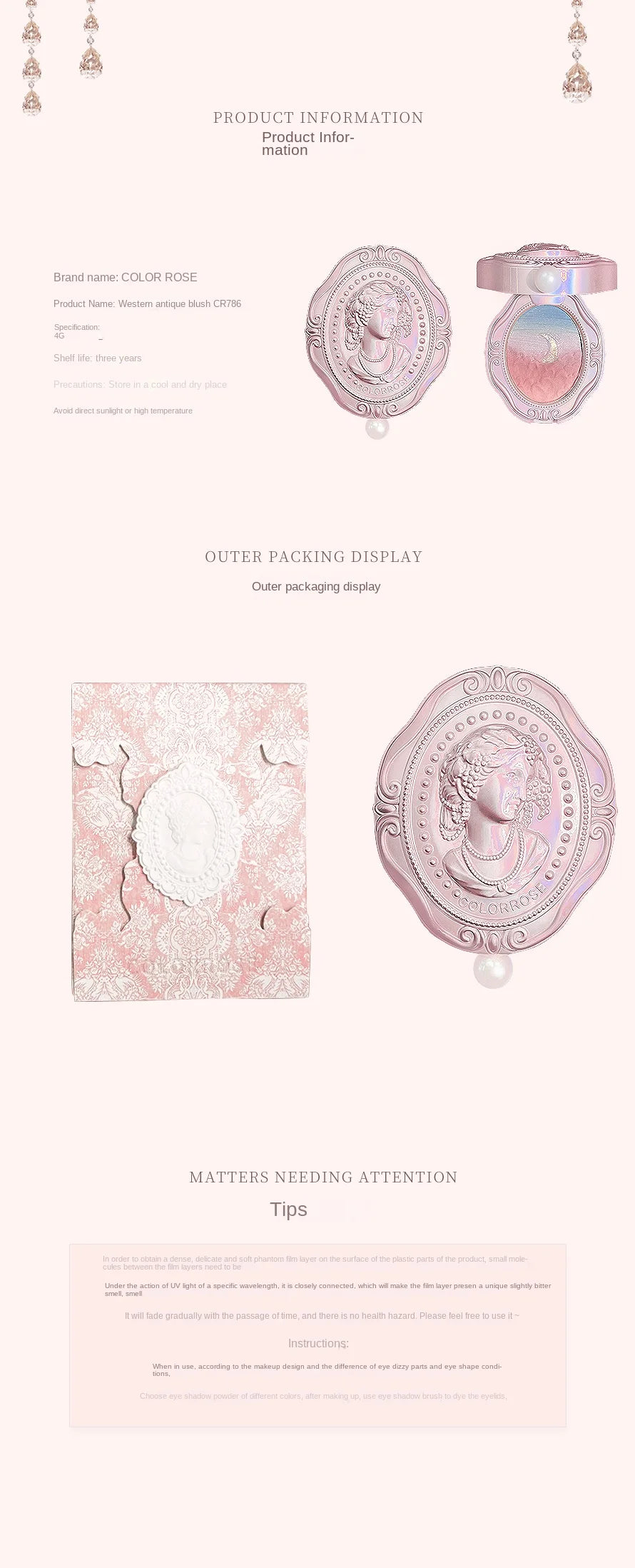 Embossed Gradient Blush and Highlighter Palette - 10
