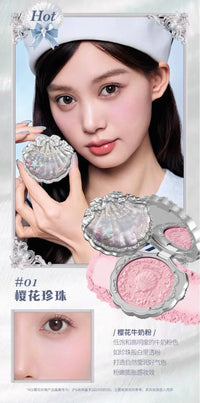 Matte Finish Shell Compact Blusher Palette
