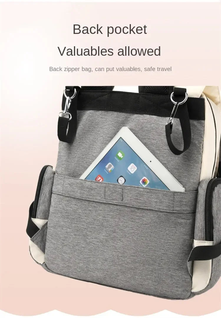 Waterproof Large Capacity Diaper Bag Backpack for Parents - 14