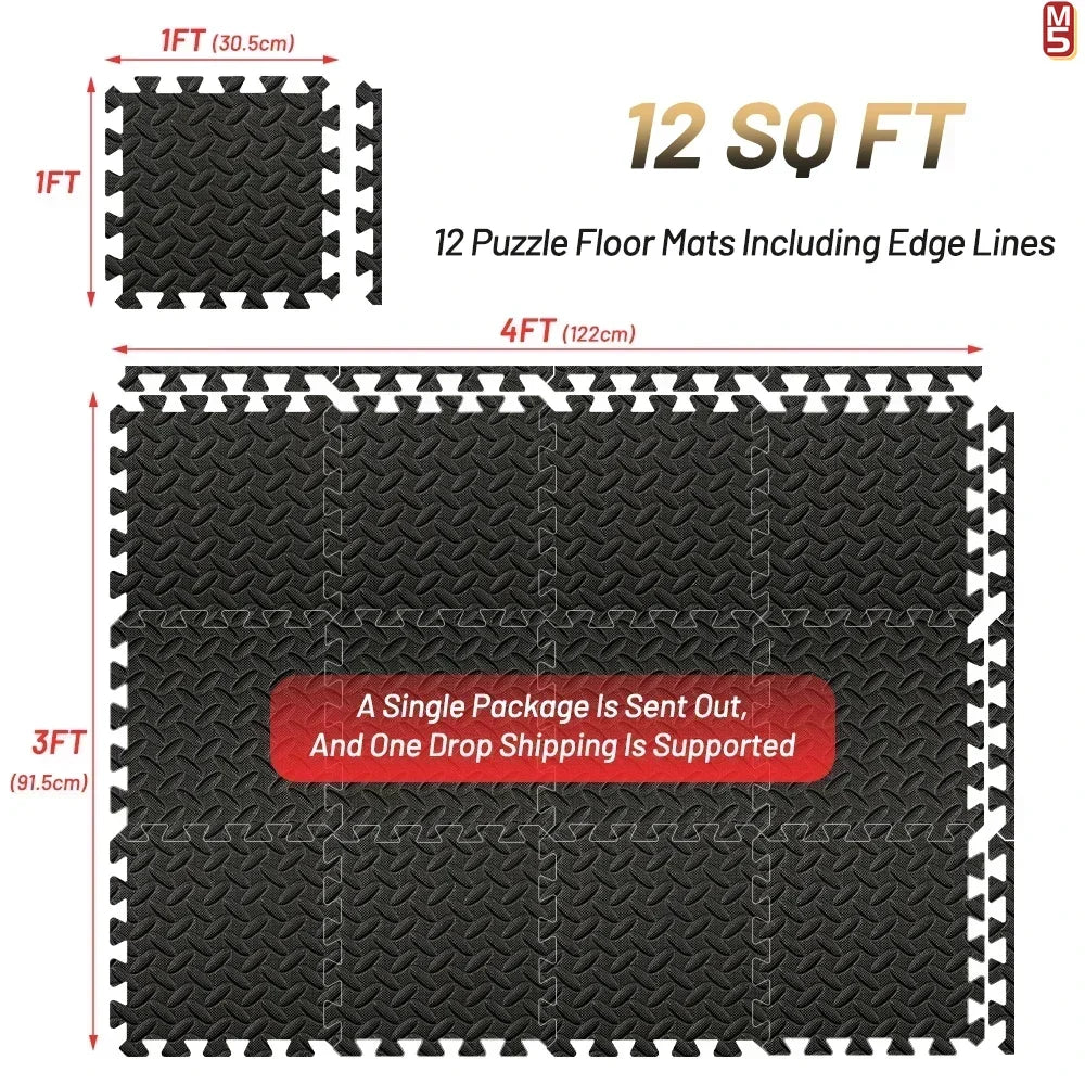 Interlocking EVA Foam Floor Tiles for Home Gym - 27