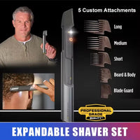 5-in-1 Portable Wireless Men's Body Hair and Beard Trimmer