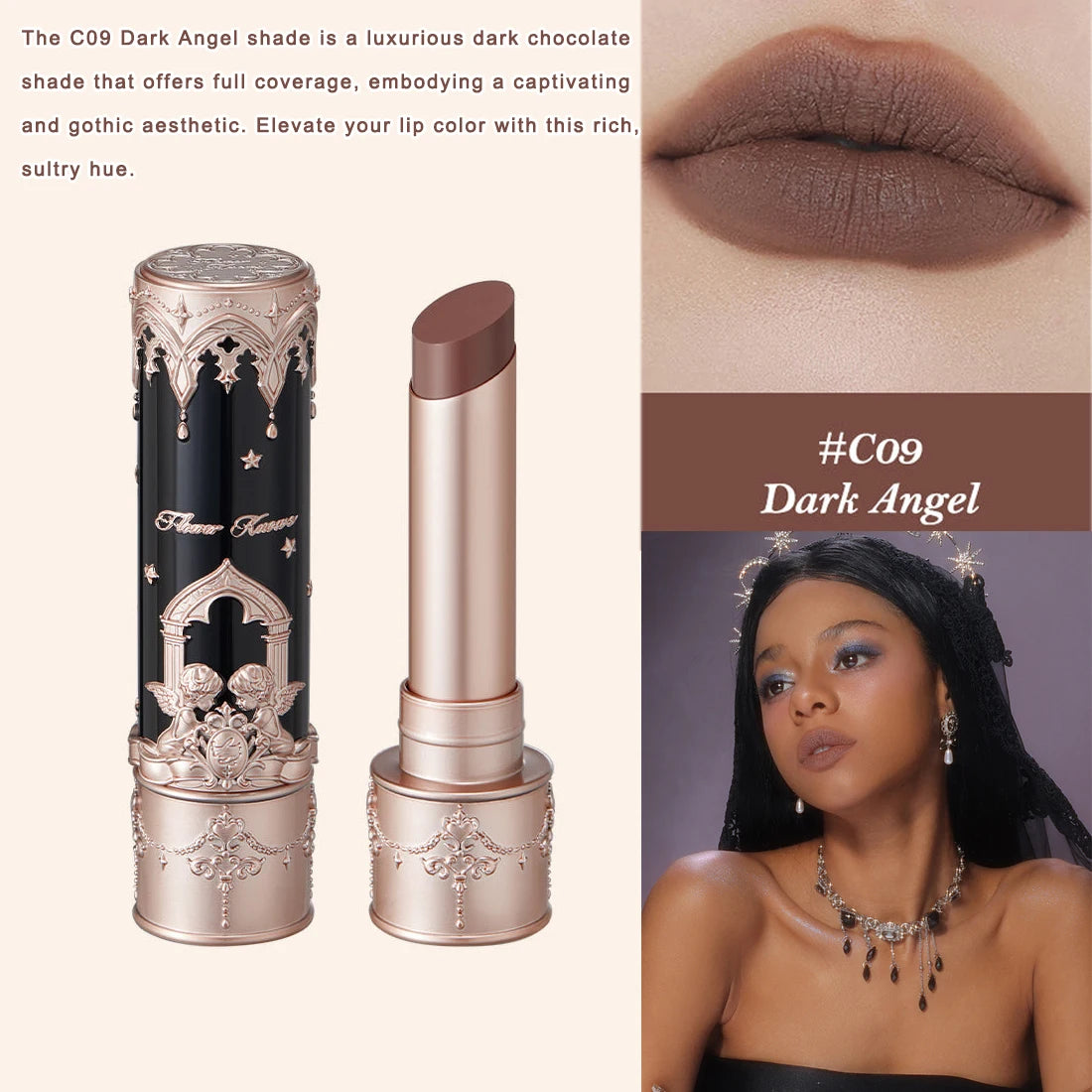 Hydrating Non-Sticky Tinted Lip Gloss for Shiny Long-Lasting Wear - 44