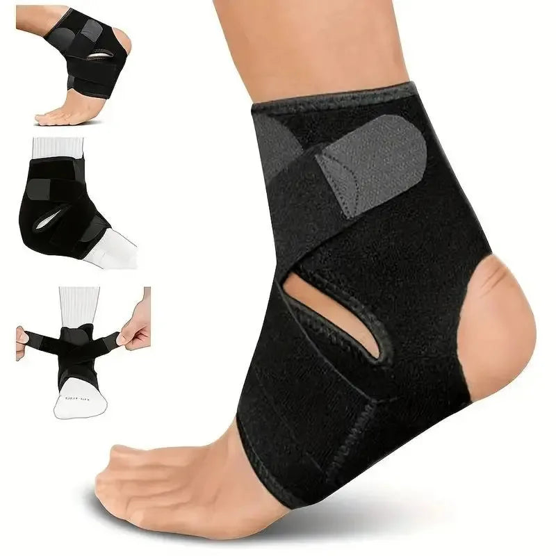 Adjustable Breathable Ankle Support Brace for Sports and Recovery - 1