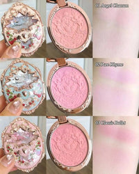 Embossed Strawberry Floral Pressed Powder Blush