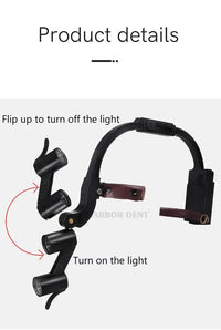 Binocular Magnifying Headlight with Dual LED for Precision Tasks