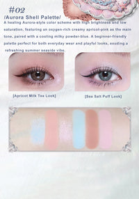 6-Color Ocean Theme Eyeshadow Palette