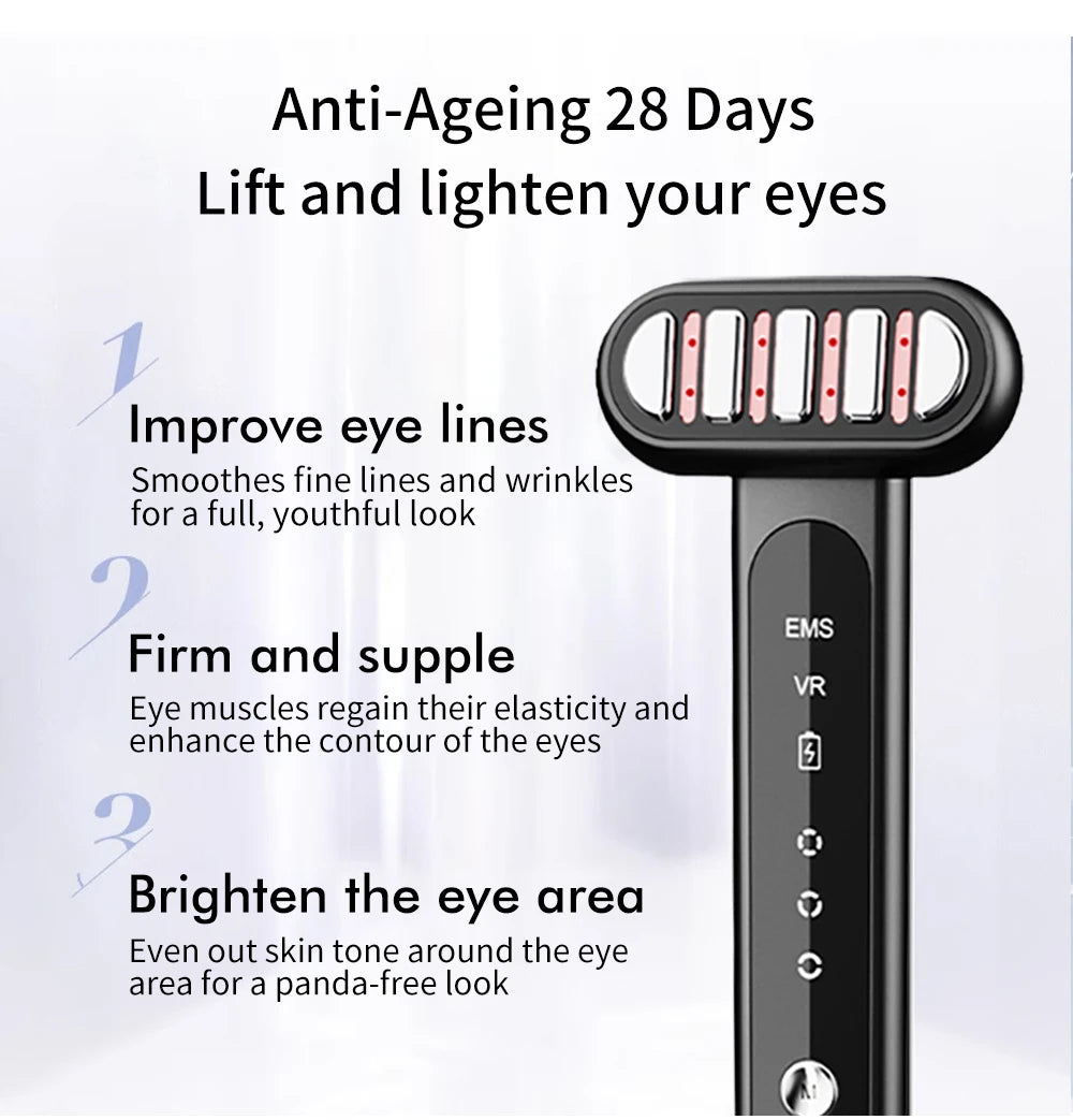 Red Light LED Facial Wand for Anti-Aging and Eye Care - 12