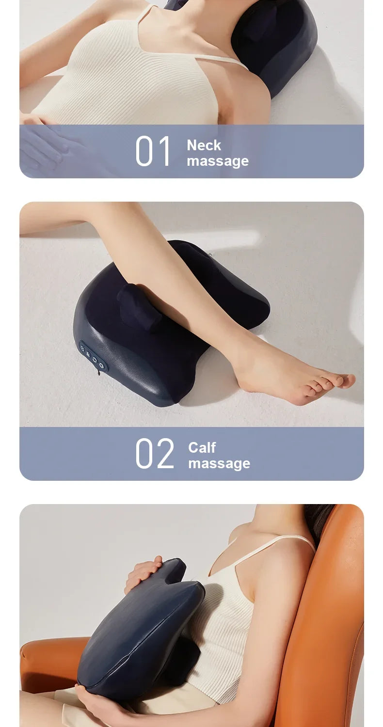 Portable Wireless Neck and Shoulder Shiatsu Massage Pillow - 10