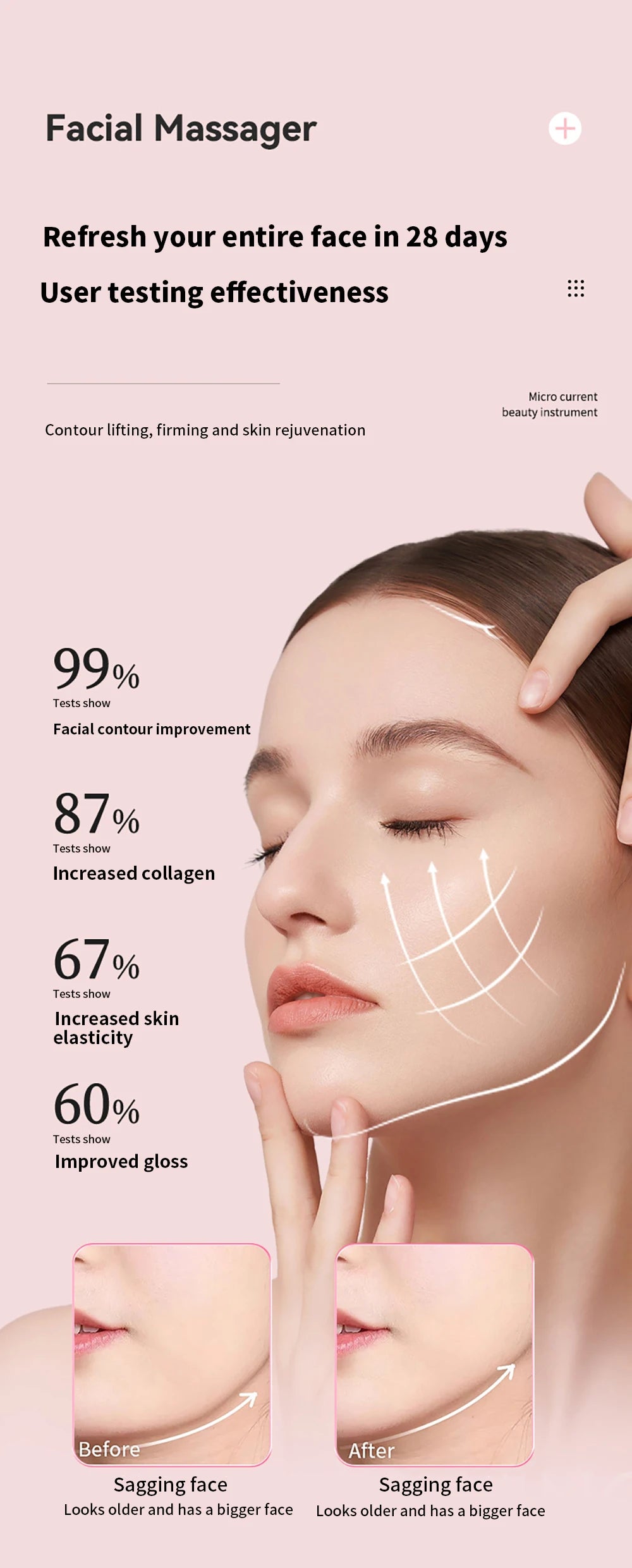 Microcurrent Facial Lifting and Tightening Device - 15
