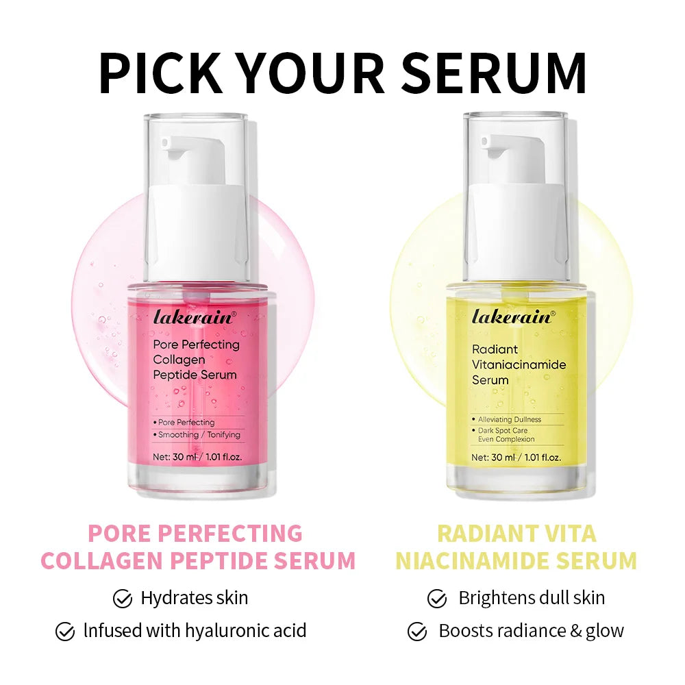 Collagen Peptide & Niacinamide Face Serum Set - 3