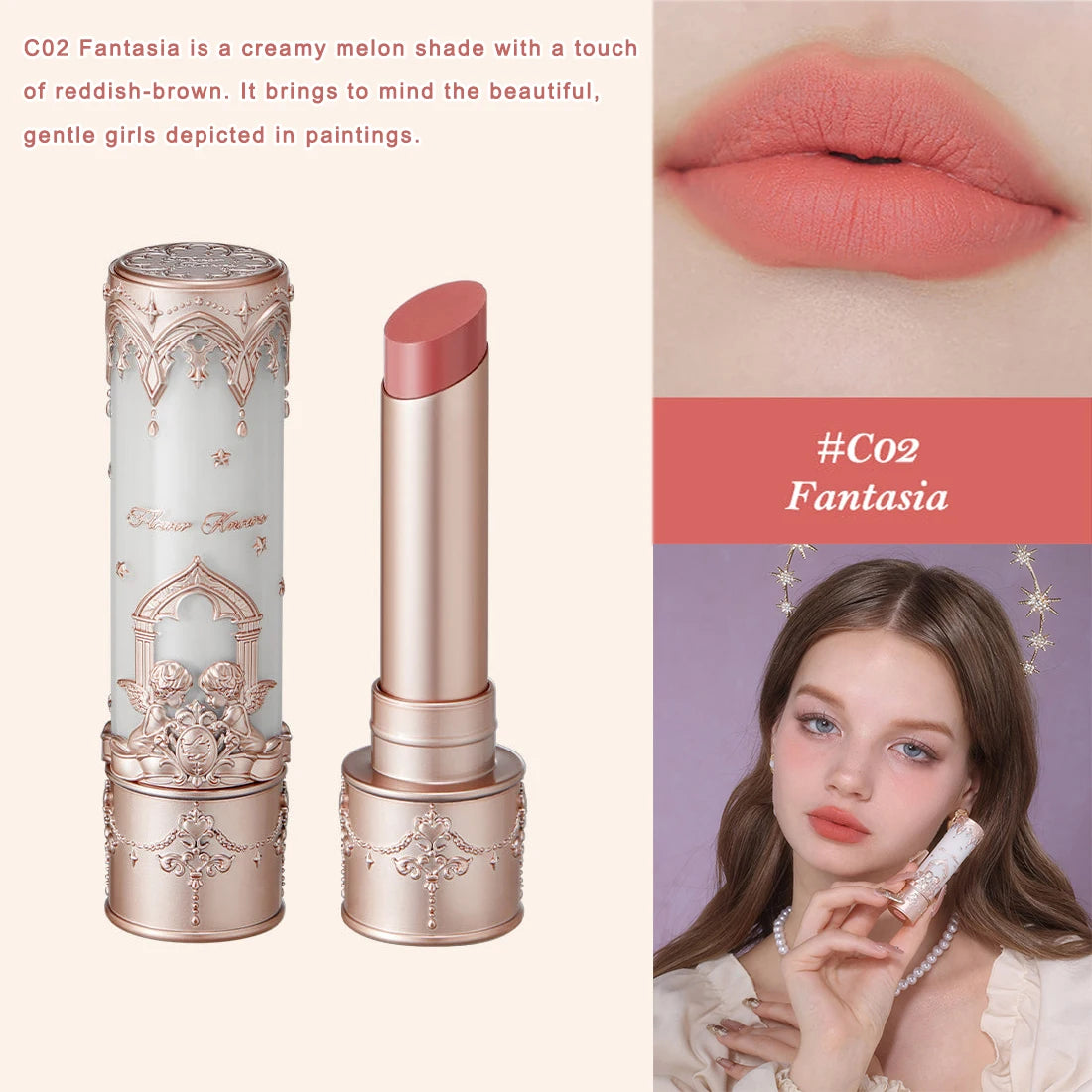 Velvet Matte Long-Lasting Lipstick - 21