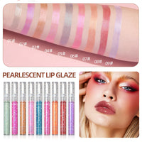9-Piece Glitter Lip Gloss Set for Shimmering Lips