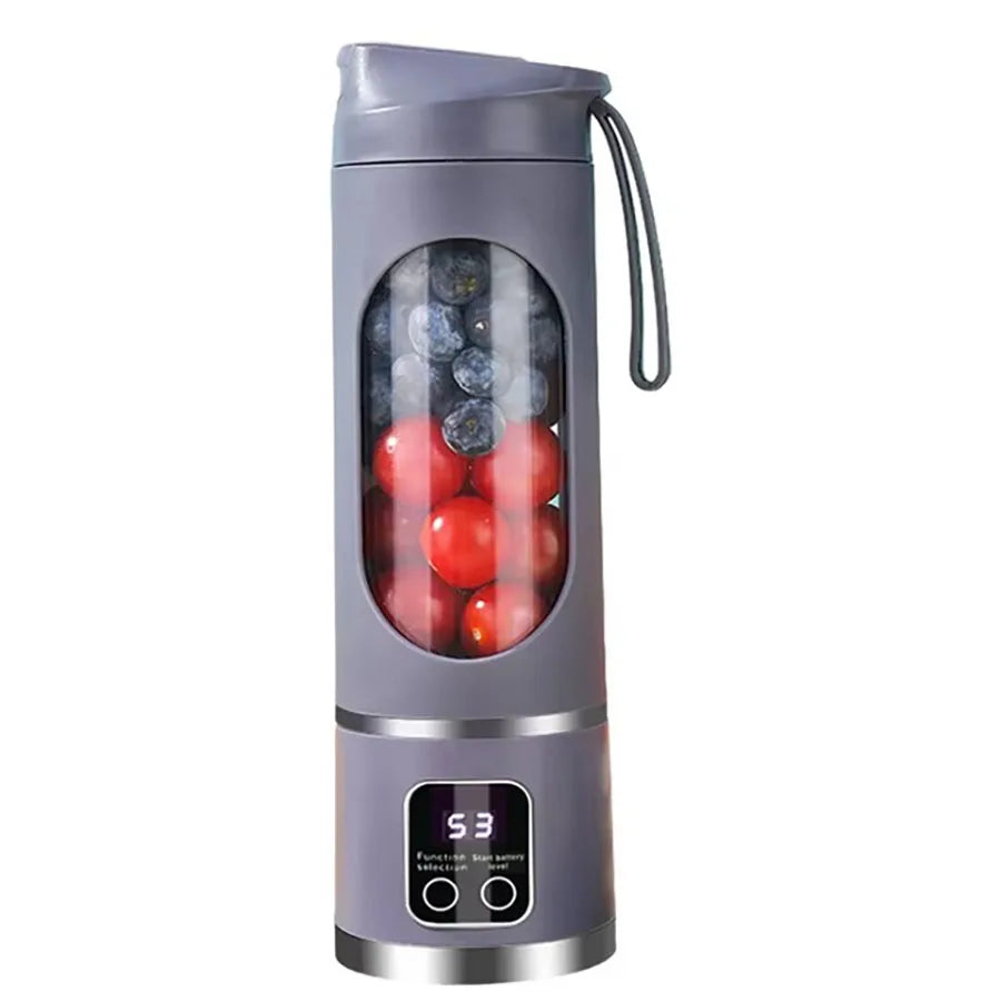 Portable USB Rechargeable Mini Blender with Digital Display - 13