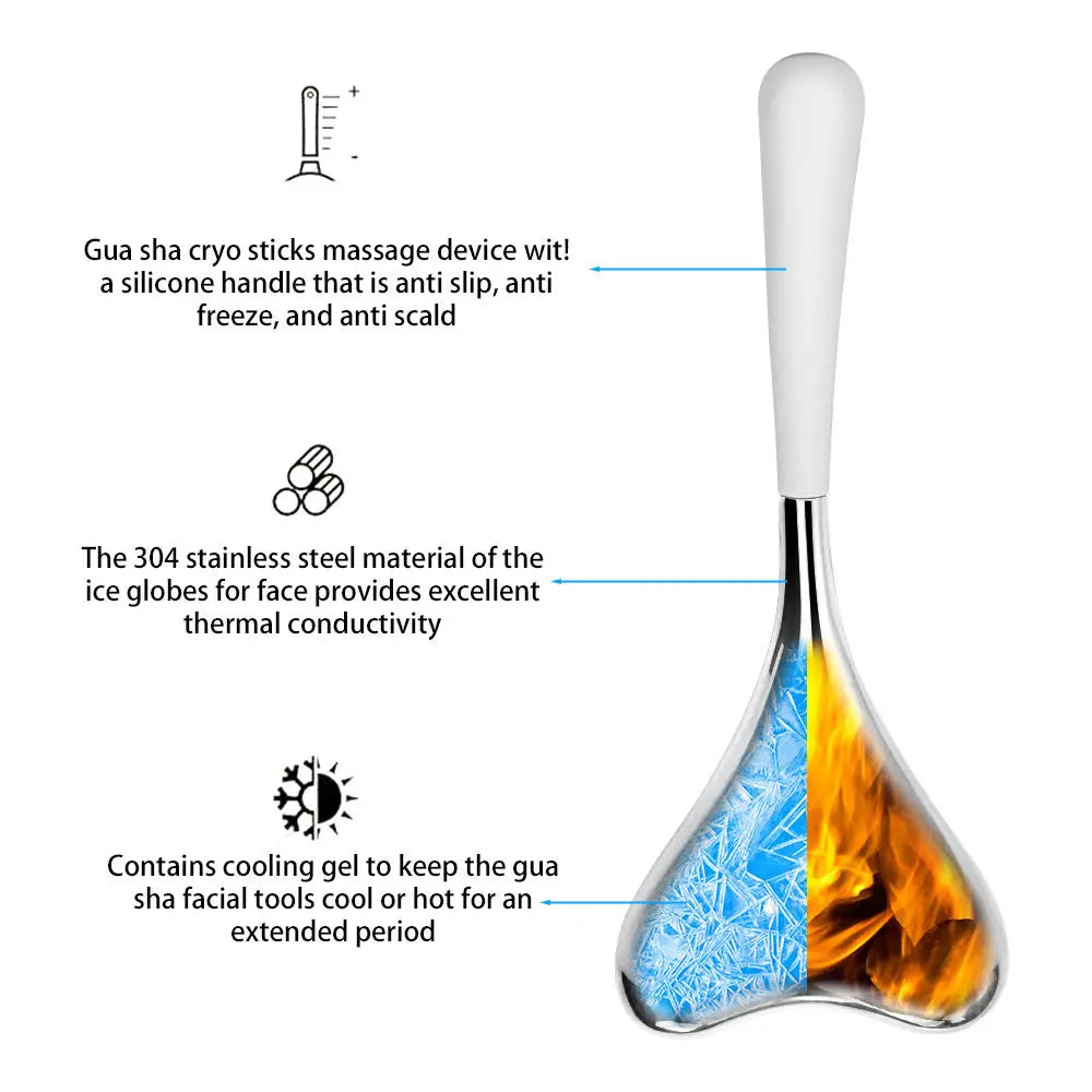 Stainless Steel Cooling Facial Cryo Sticks for Skin Tightening - 3