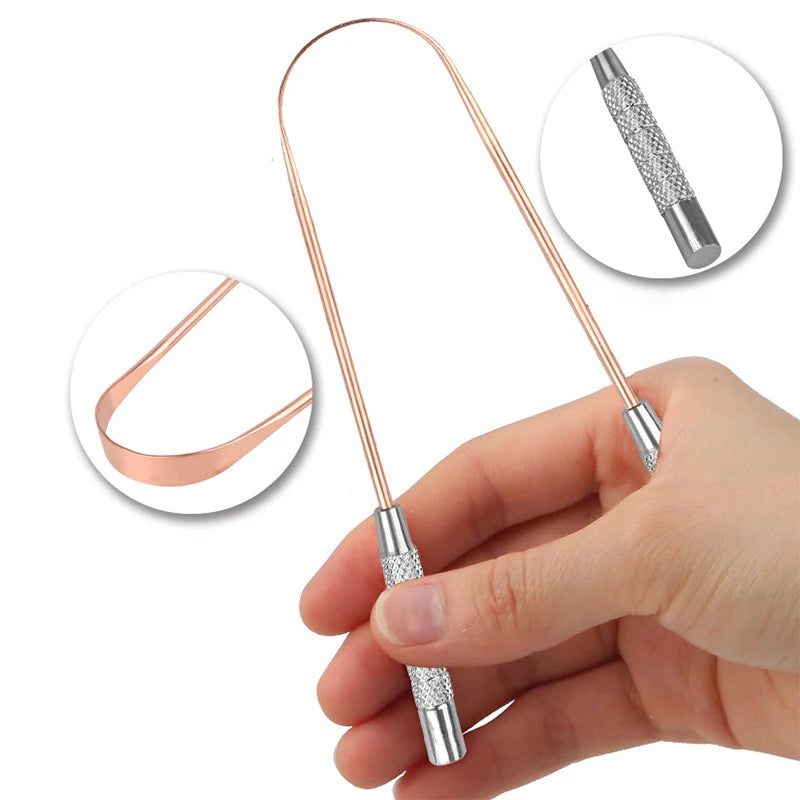 Pure Copper Tongue Scraper for Fresh Breath - 5