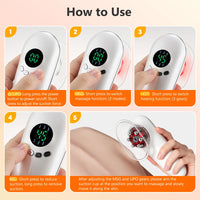 Body Sculpting & Cellulite Reduction Massager with Red Light Therapy