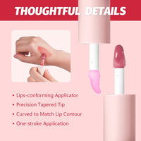 Hydrating Plumping Lip Gloss for Fuller Mirror-Shine Lips