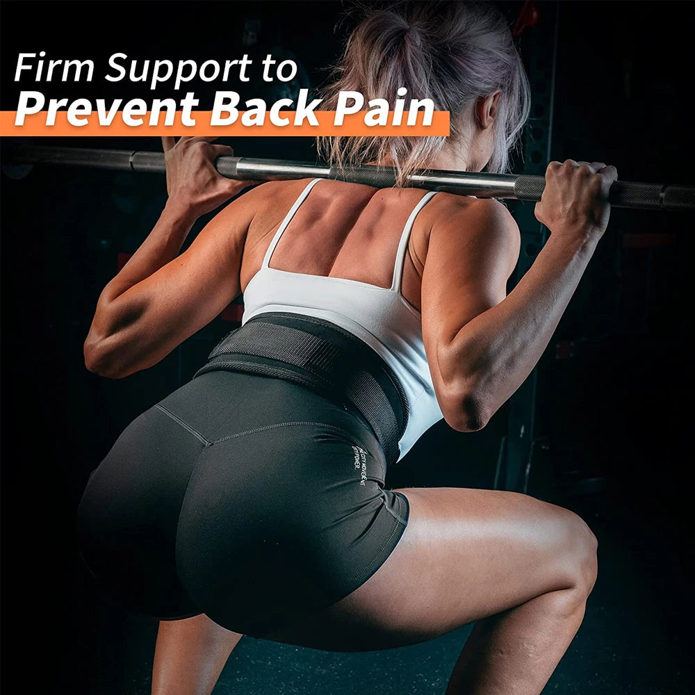 Self-Locking Weight Lifting Belt for Stability and Support - 15