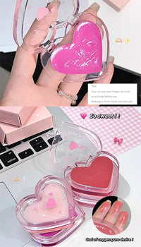 Heart-Shaped Water-Luminous Blush & Highlighter Cream