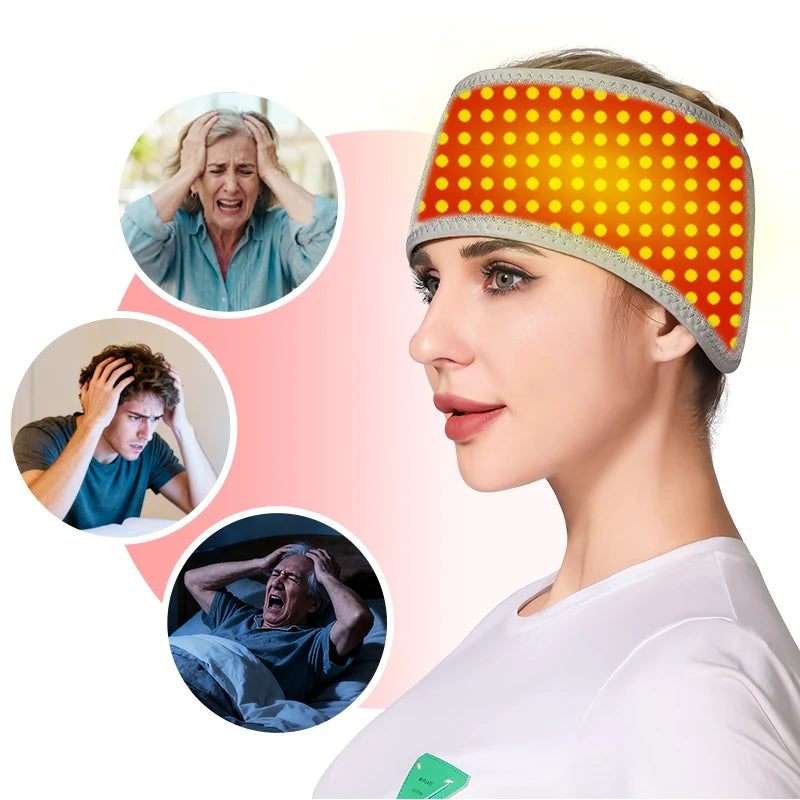 Red Light Therapy Headband for Tension and Relaxation - 4