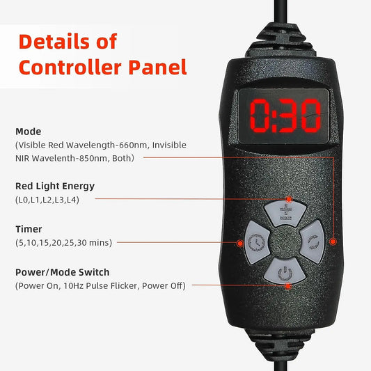 Red Light Therapy Belt Digital Controller