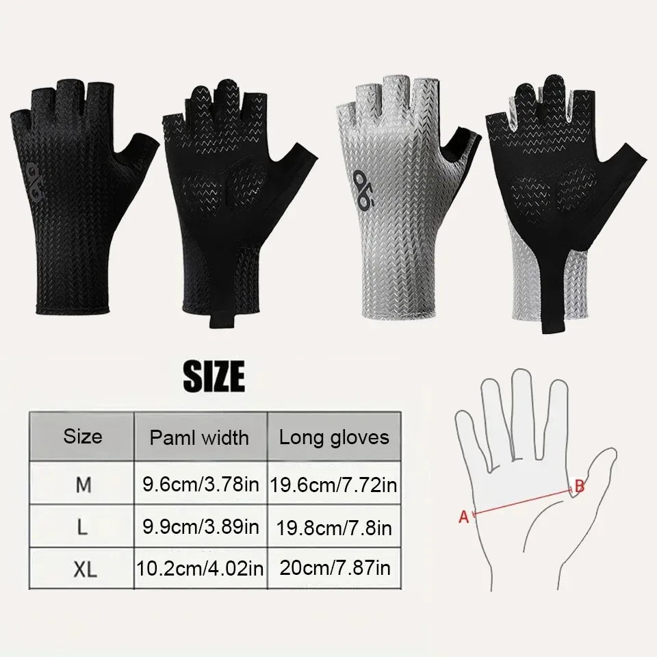 Breathable Half-Finger Cycling Gloves for Summer Sports - 2