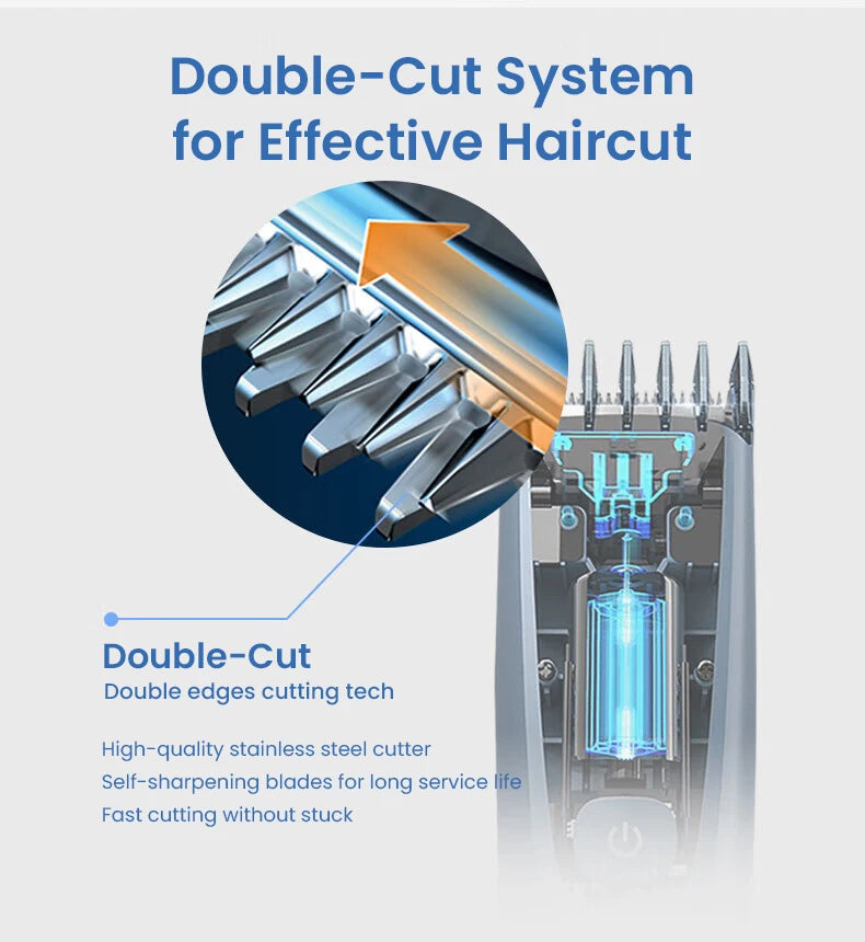 Professional Rechargeable Hair Clipper for Family Grooming - 17