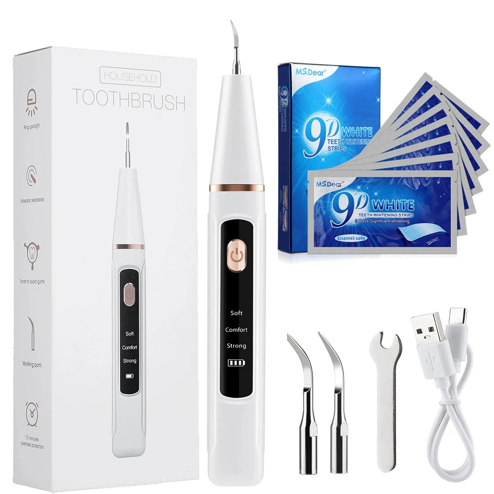 Ultrasonic Teeth Cleaner and Whitening Kit - 28