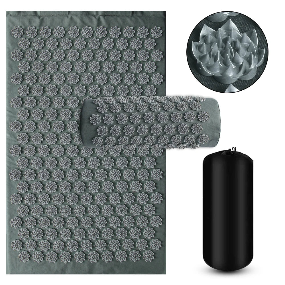 Acupressure Massage Mat and Pillow Set for Pain Relief - 3
