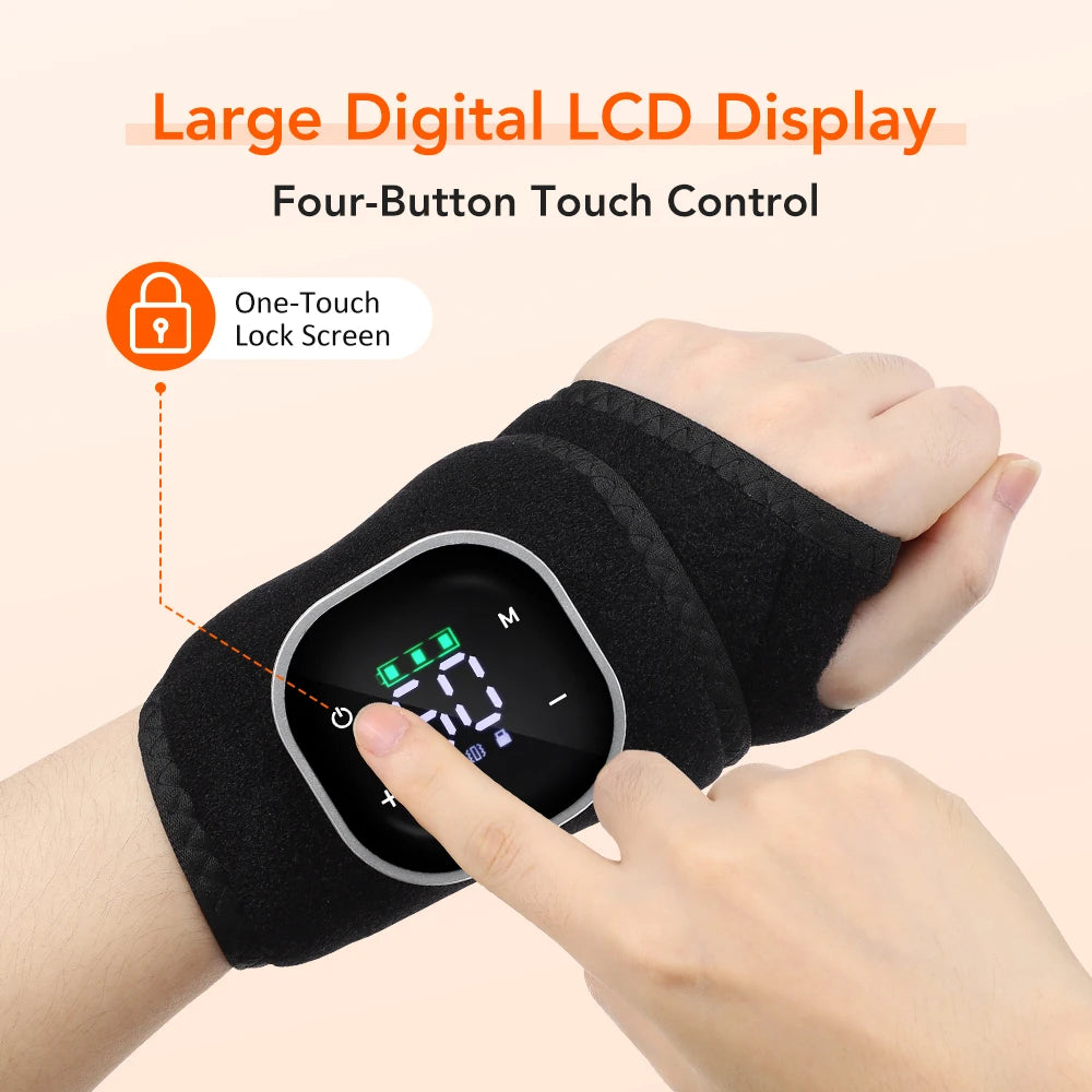 Heated Vibrating Ankle and Wrist Support Wrap - 39