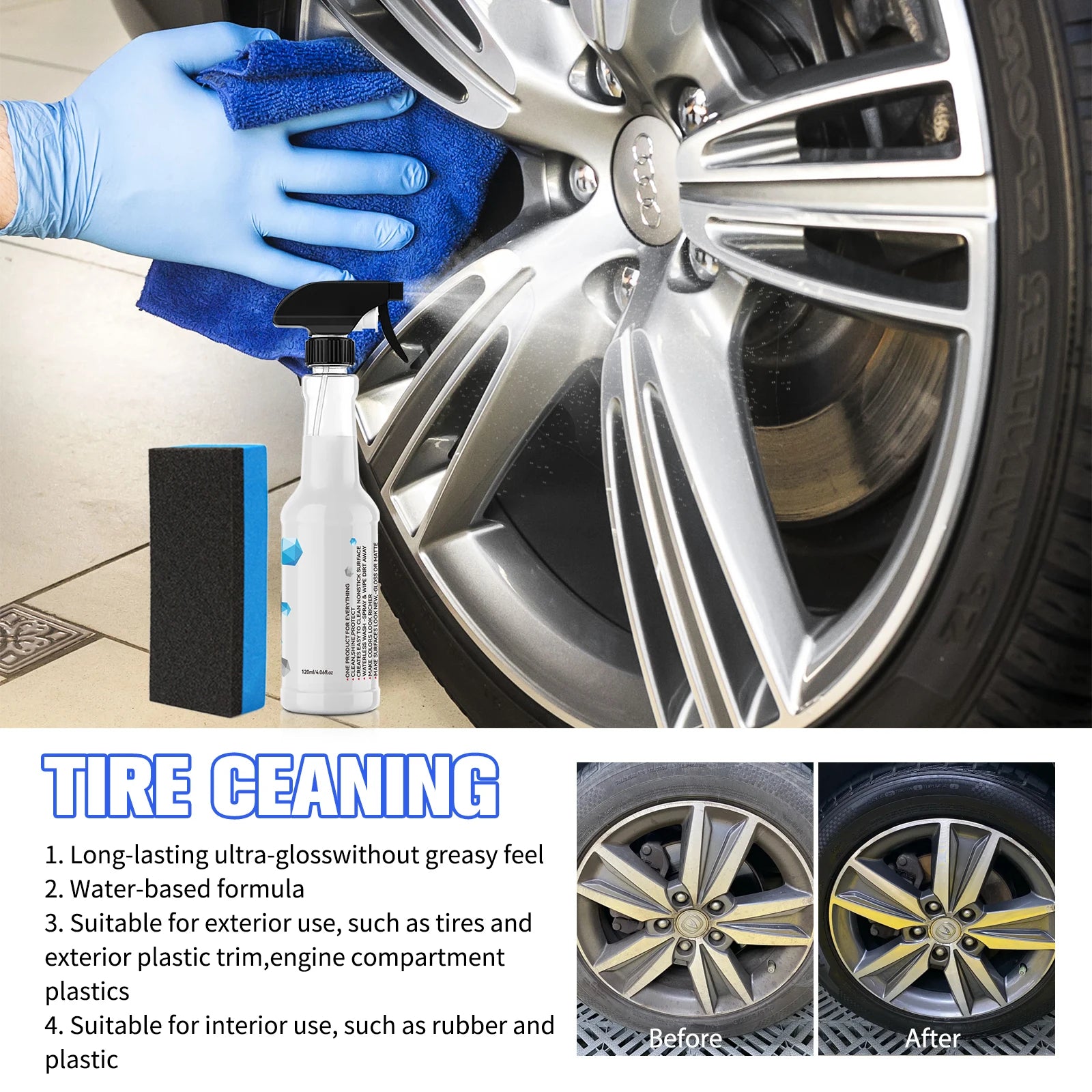 All-in-One Waterless Car Cleaning and Polishing Spray - 7
