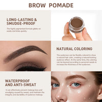 Waterproof Long-Lasting Eyebrow Pomade for Defined Brows