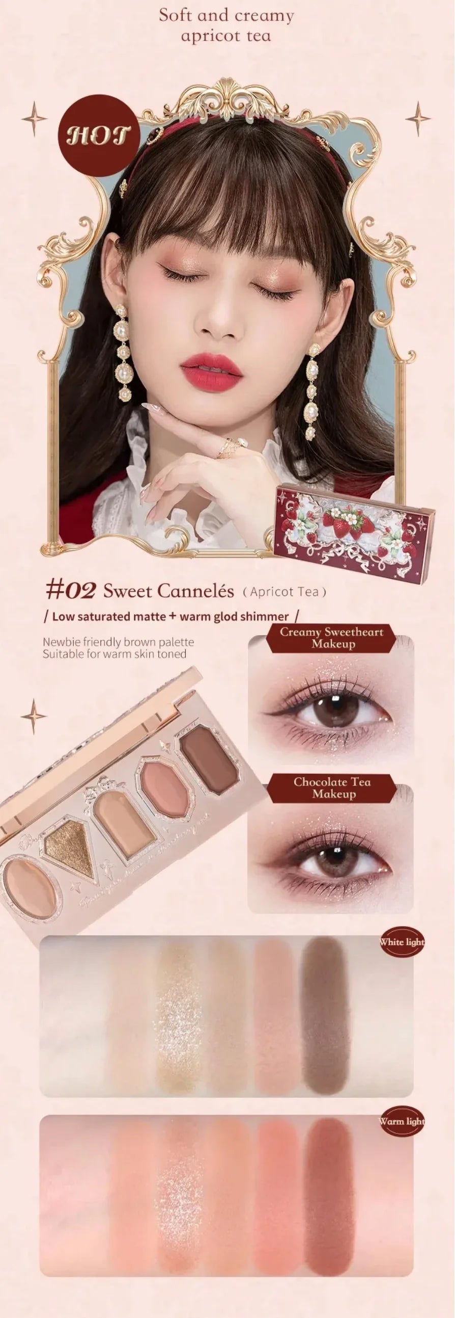 6-Color Swan Ballet Eyeshadow Palette - 25