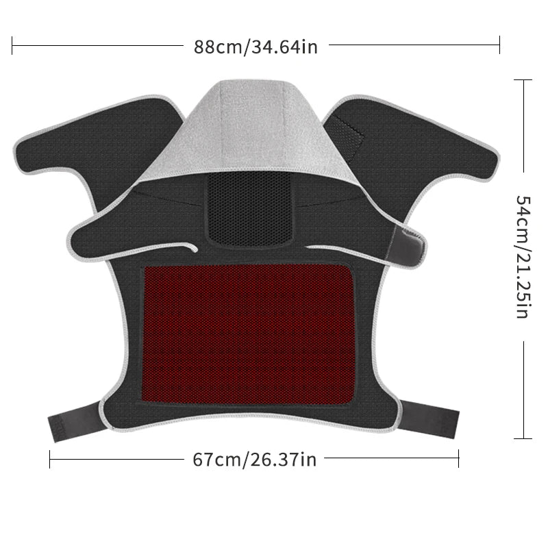 Red Light Therapy Heating Shoulder & Neck Wrap Massager - 7