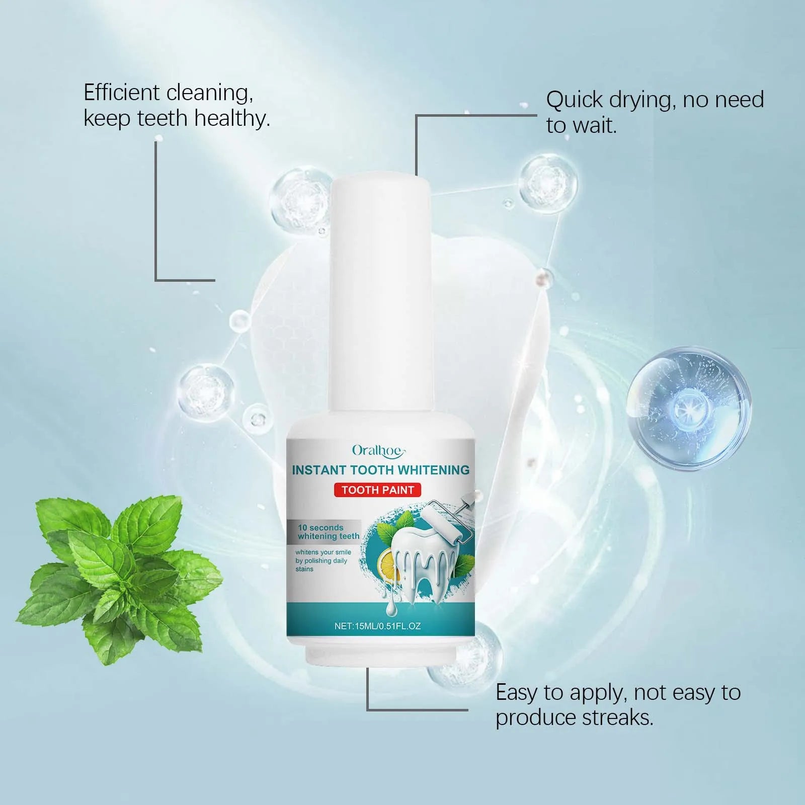 Instant Teeth Whitening Paint for Sensitive Teeth - 2
