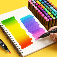 Professional Double-Sided Art Marker Set for Drawing and Sketching