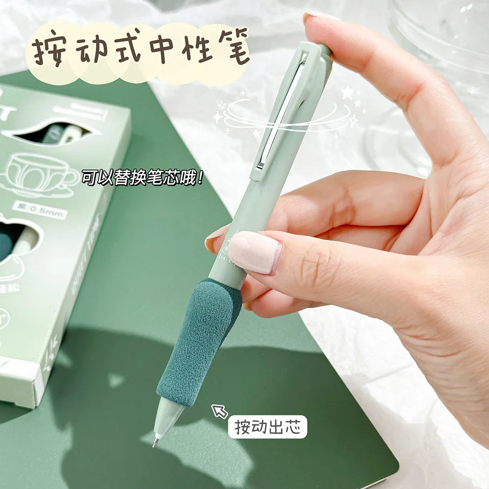 6-Piece Aesthetic Quick-Dry Gel Pen Set - 13