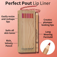 12-Piece Matte Waterproof Lip Liner Pencil Set
