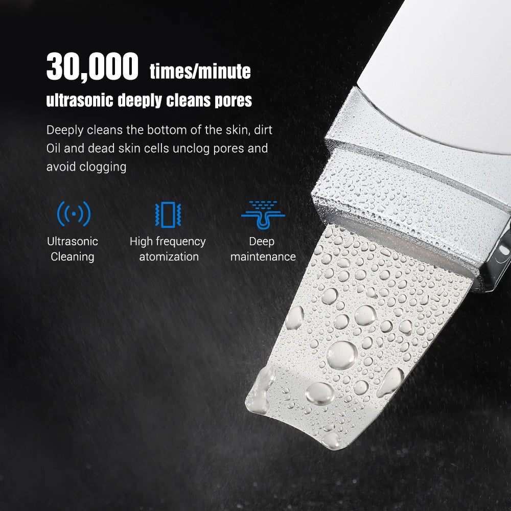 Ultrasonic Facial Skin Scrubber and Pore Cleaner - 36