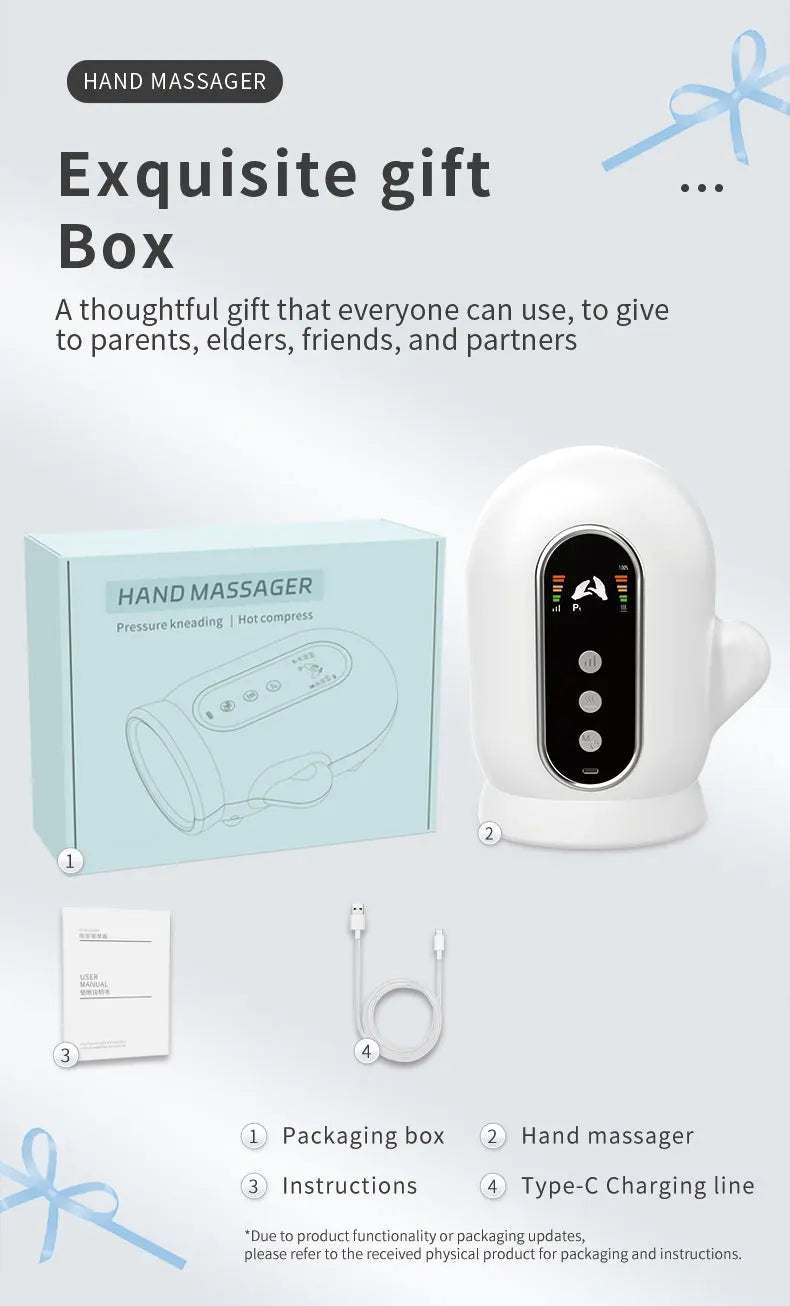 Electric Heated Hand Massager with Air Compression - 15